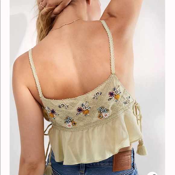 NWT Free People ivory white brami (bra + camisole), size L, this color sold out! - Picture 10 of 10